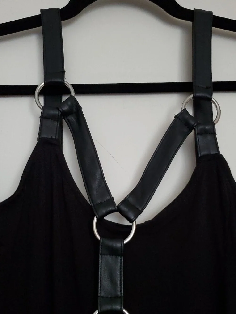 Killstar Black Maxi Dress with O-Ring Harness Detail - Picture 5 of 16